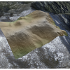 Digital Terrain Model (DTM) of San Jacinto Peak draped on Google Earth Imagery
