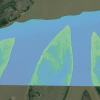 Colored hillshade of a DTM over a portion of the Wax Lake Delta. (Credit: OpenTopography)